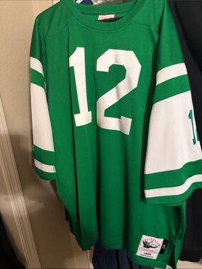 Mitchell & Ness authentic throwback green number 12 Joe Namath 1968